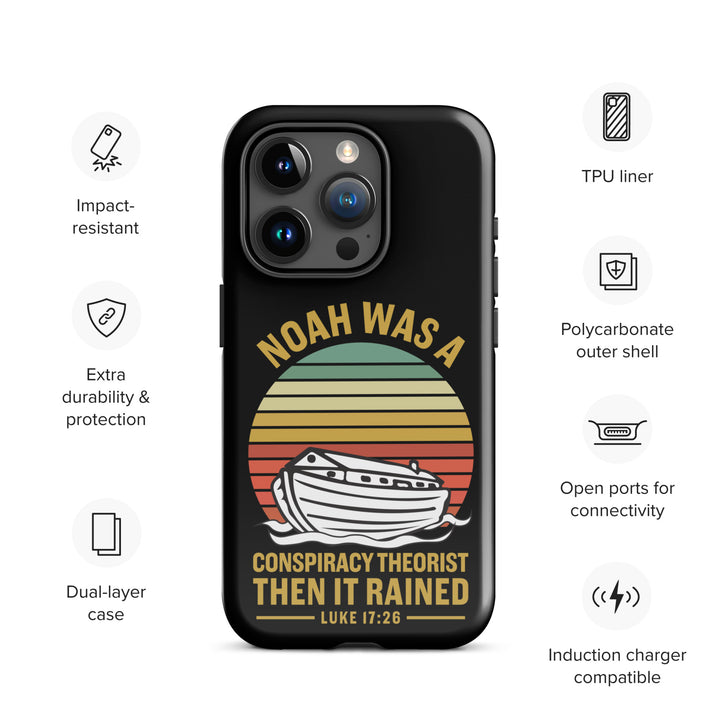 Christian Phone Case Noah Conspiracy Black for iPhone® iPhone® Phone Cases   