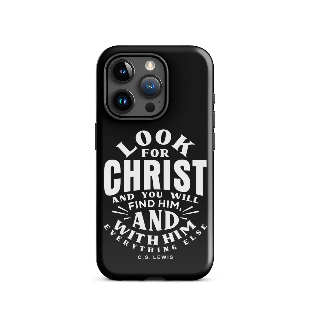 Christian Phone Case Look For Christ Black for iPhone® iPhone® Phone Cases Glossy iPhone 15 Pro 