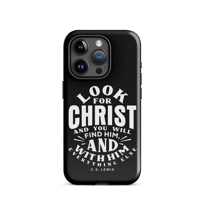 Christian Phone Case Look For Christ Black for iPhone® iPhone® Phone Cases Glossy iPhone 15 Pro 