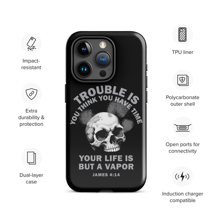 Christian Phone Case Life Is Vapor Black for iPhone® iPhone® Phone Cases   