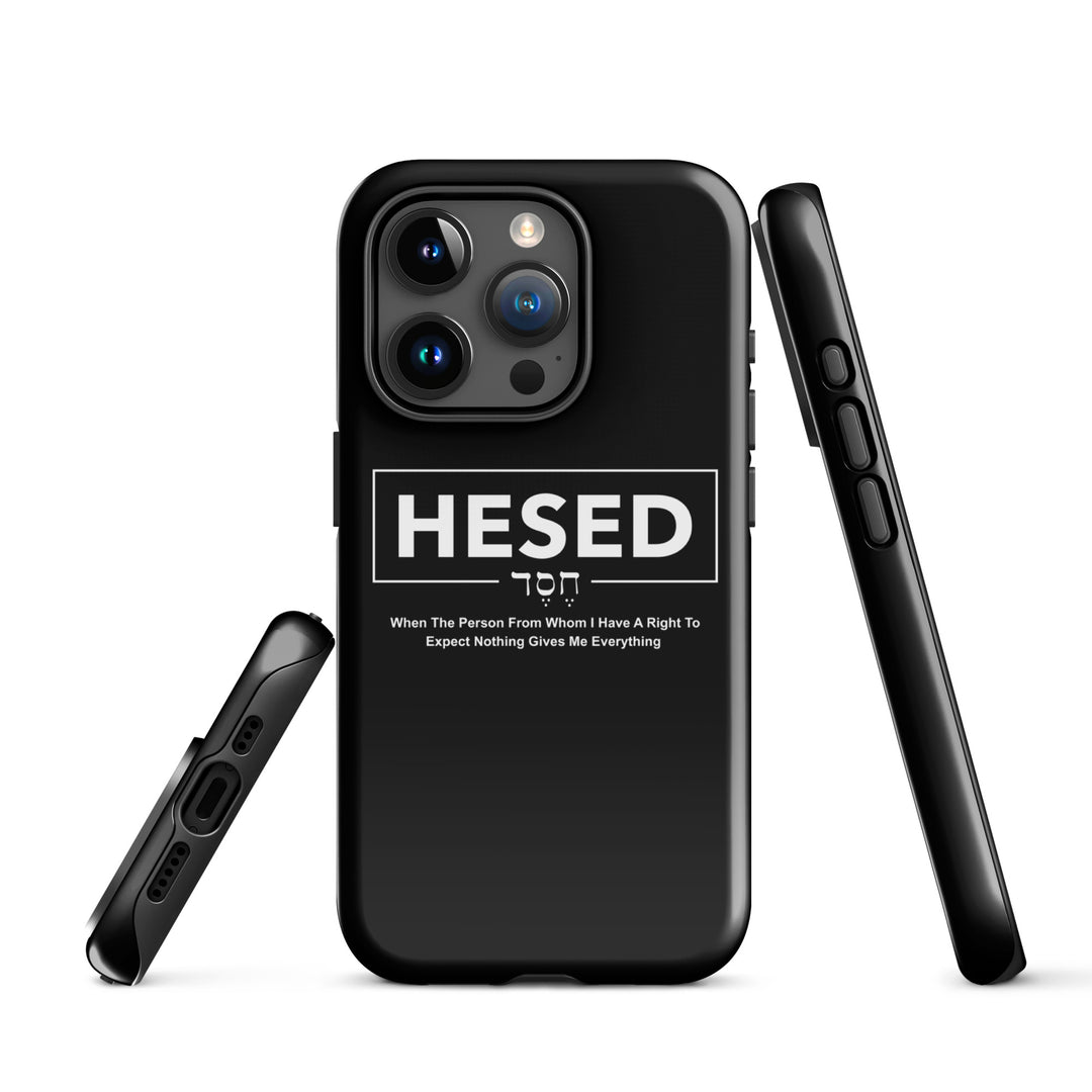 Christian Phone Case Hesed Everything Black for iPhone® iPhone® Phone Cases   