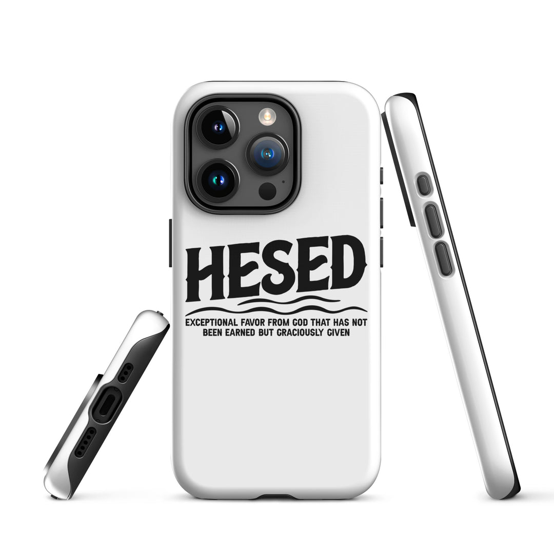 Christian Phone Case Hesed Exceptional Favor White for iPhone® iPhone® Phone Cases   