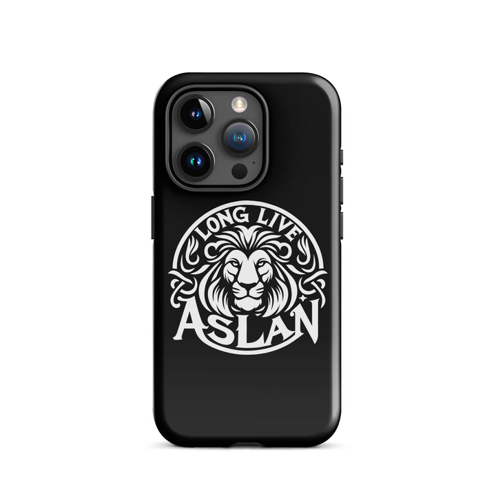 Christian Phone Case Long Live Aslan Black for iPhone® iPhone® Phone Cases Glossy iPhone 15 Pro 