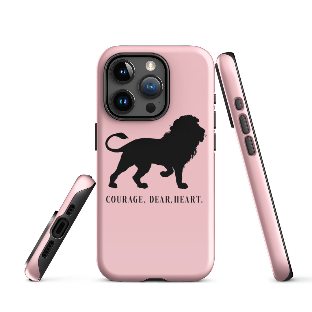 Christian Phone Case Courage Dear Heart Pink for iPhone® iPhone® Phone Cases   