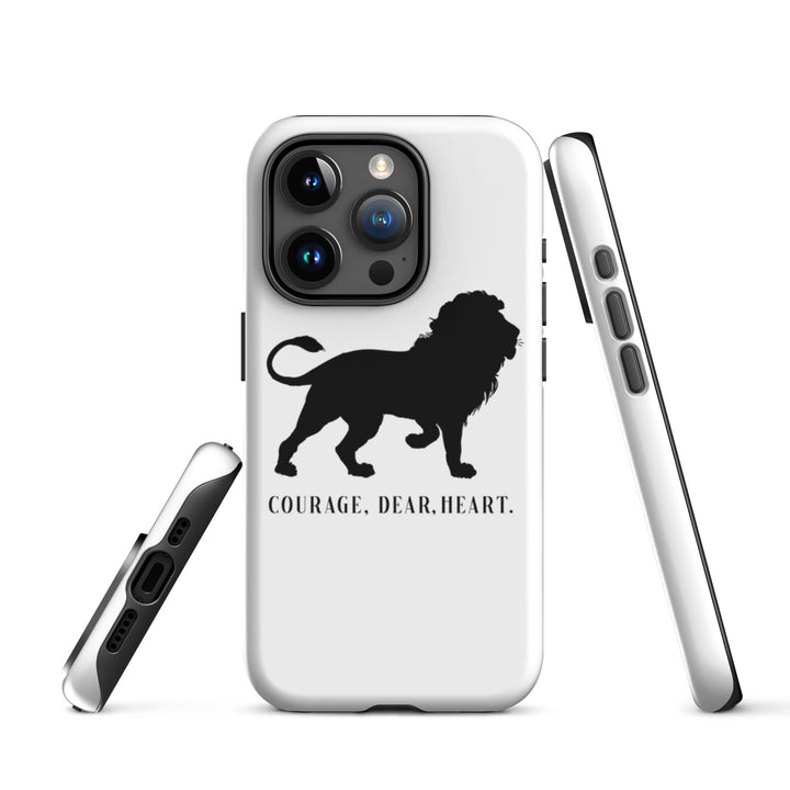 Christian Phone Case Courage Dear Heart White for iPhone® iPhone® Phone Cases   