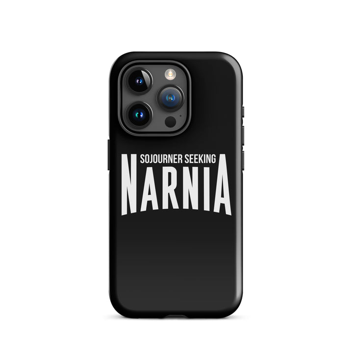 Christian Phone Case Sojourner Seeking Narnia Black for iPhone® iPhone® Phone Cases Glossy iPhone 15 Pro 