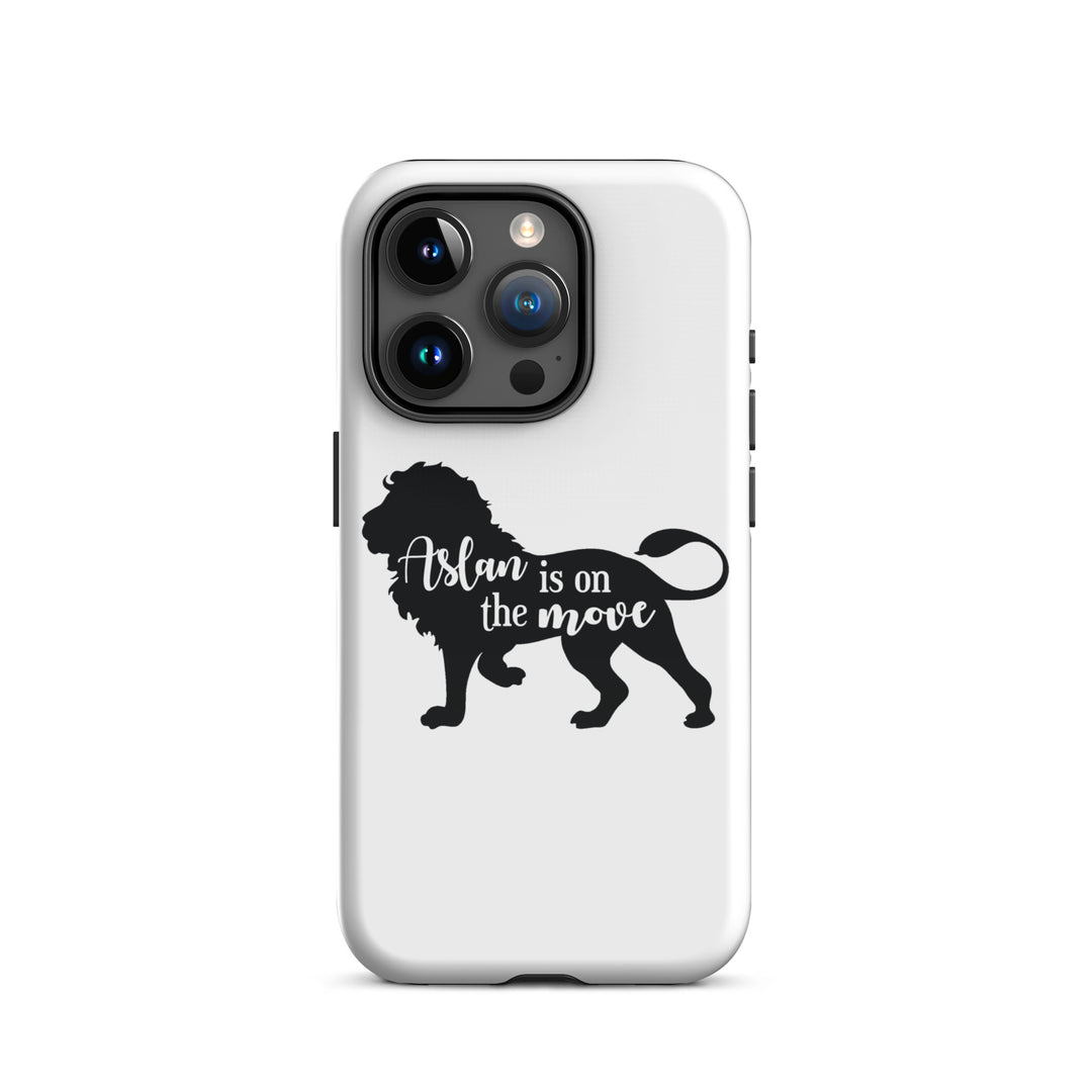 Christian Phone Case Aslan Is On The Move White for iPhone® iPhone® Phone Cases Glossy iPhone 15 Pro 