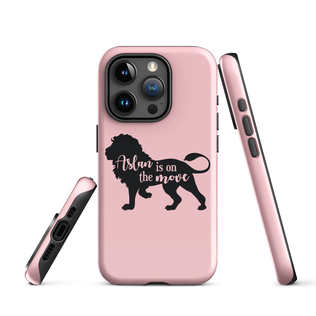 Christian Phone Case Aslan Is On Move Pink for iPhone® iPhone® Phone Cases   