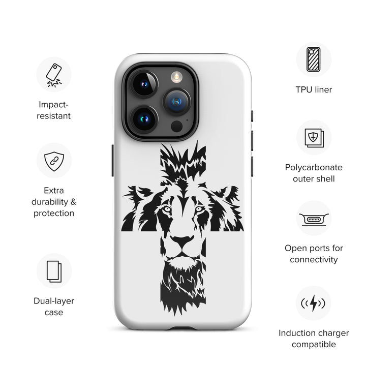 Christian Phone Case Aslan Cross White for iPhone® iPhone® Phone Cases   