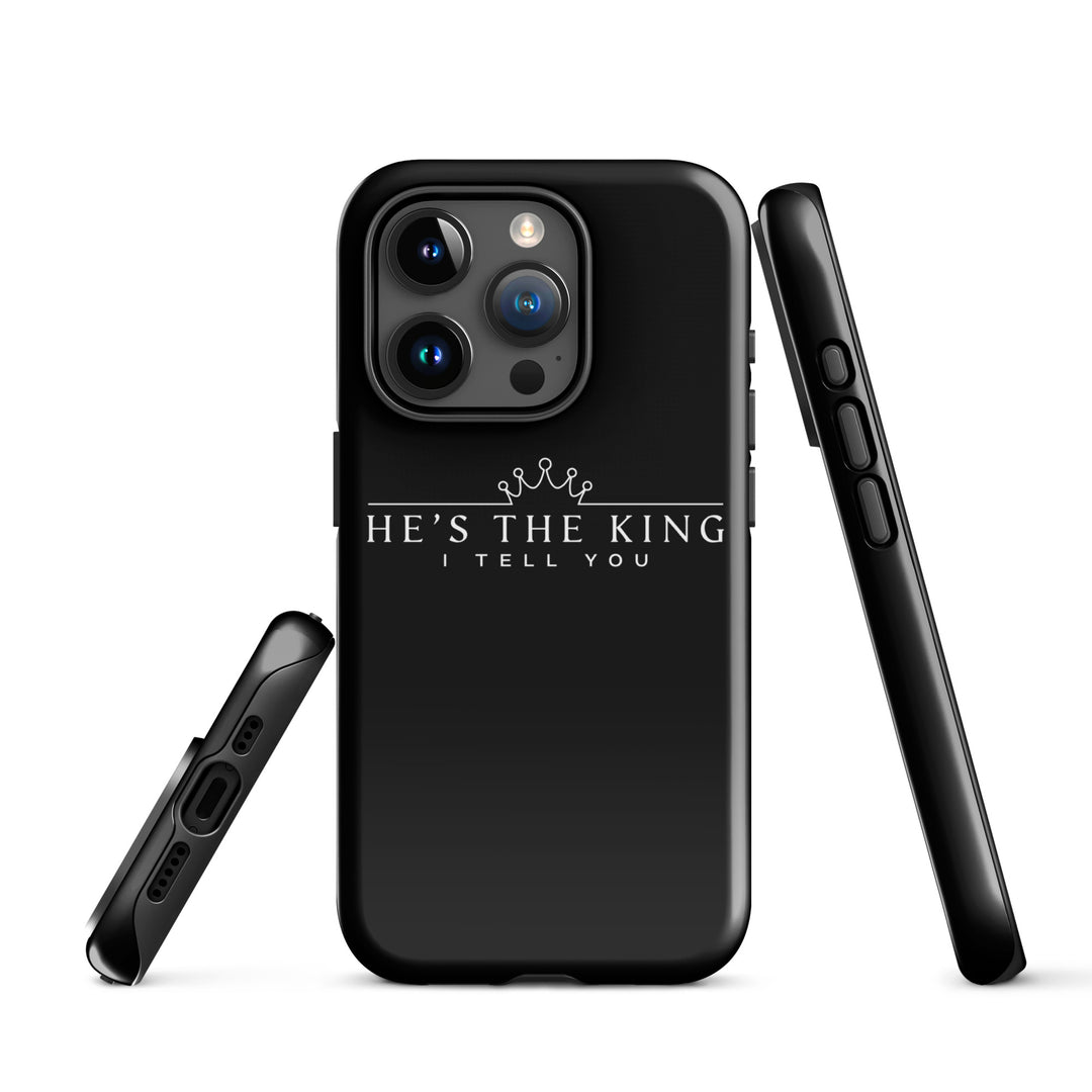 Christian Phone Case He's The King Black for iPhone® iPhone® Phone Cases   