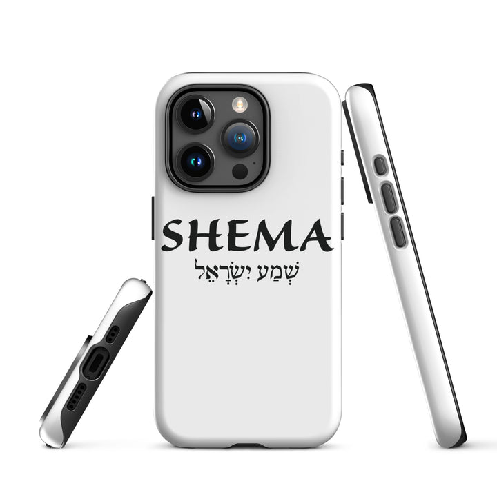 Christian Phone Case Shema Hebrew White for iPhone® iPhone® Phone Cases   