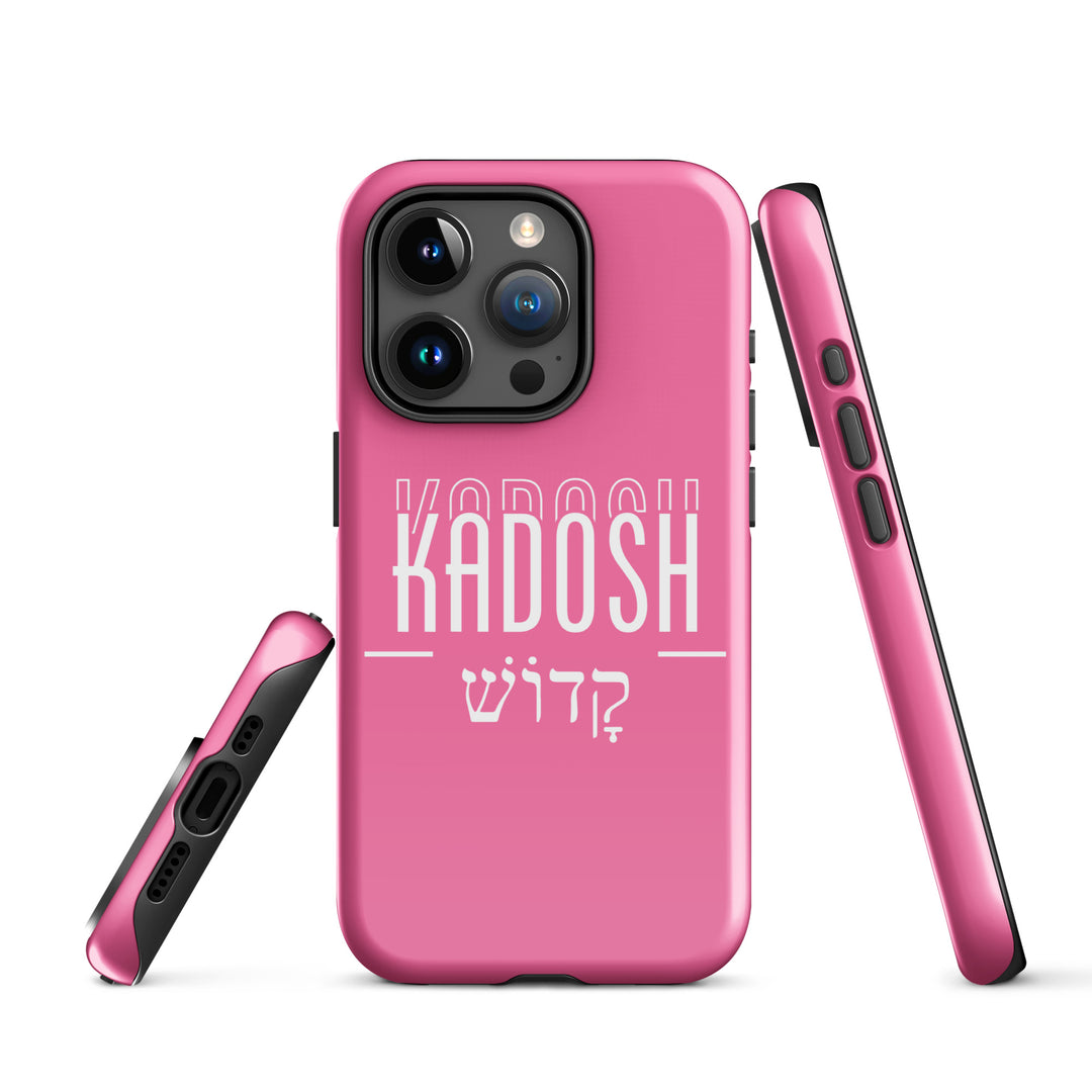 Christian Phone Case Kadosh Hebrew Pink for iPhone® iPhone® Phone Cases   