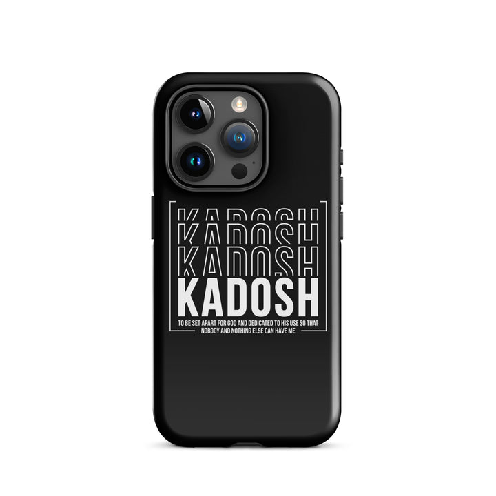 Christian Phone Case Kadosh Dedicated To His Use Black for iPhone® iPhone® Phone Cases Glossy iPhone 15 Pro 