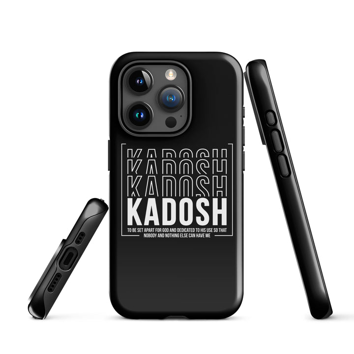 Christian Phone Case Kadosh Dedicated To His Use Black for iPhone® iPhone® Phone Cases   