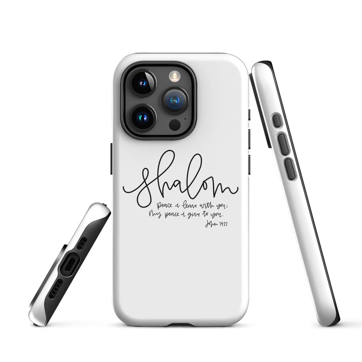 Christian Phone Case Shalom White for iPhone® iPhone® Phone Cases   