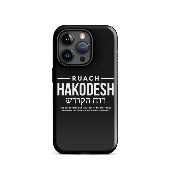 Christian Phone Case Ruach Hakodesh Divine Force for iPhone® iPhone® Phone Cases Glossy iPhone 15 Pro 