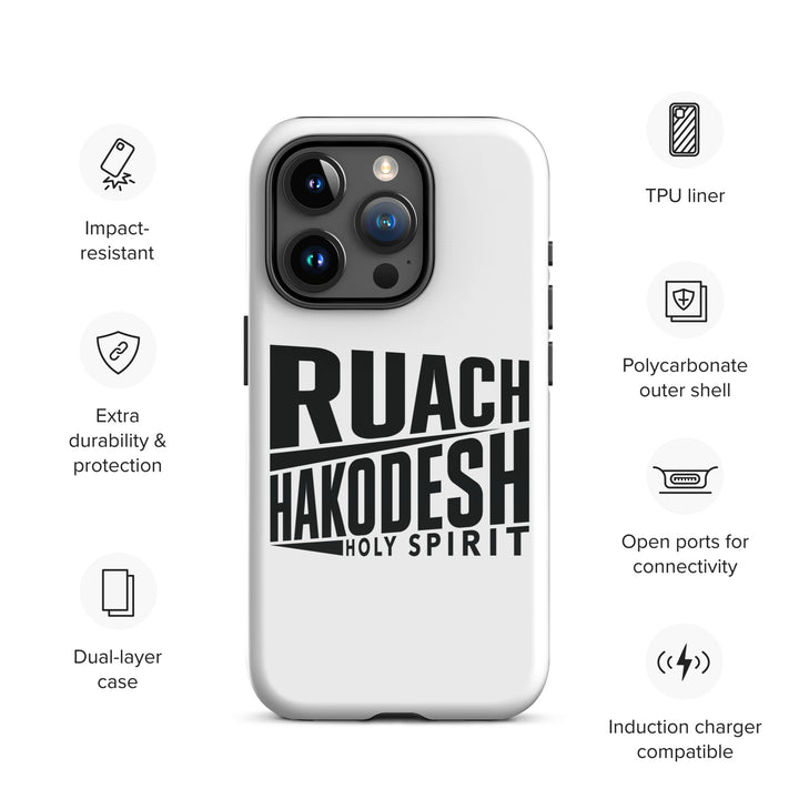 Christian Phone Case Ruach Hakodesh Holy Spirit White for iPhone® iPhone® Phone Cases   