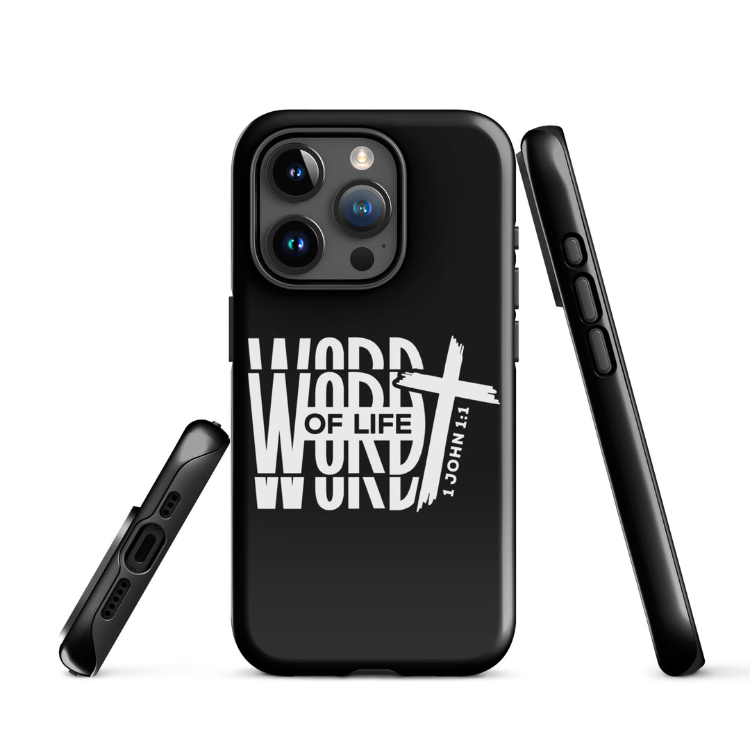 Christian Phone Case Word of Life Black for iPhone® iPhone® Phone Cases   