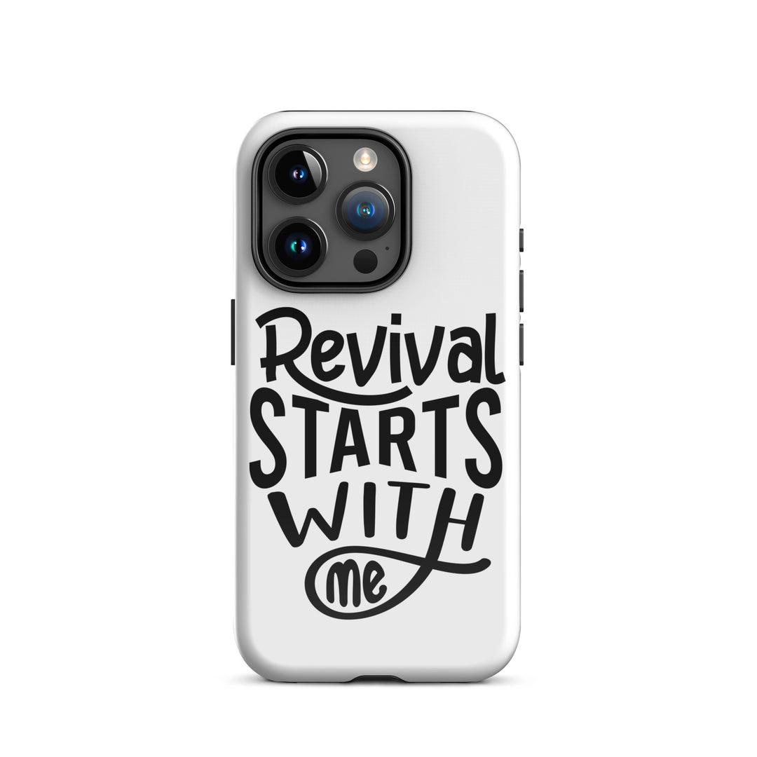 Christian Phone Case Revival Starts With Me White for iPhone® iPhone® Phone Cases Glossy iPhone 15 Pro 