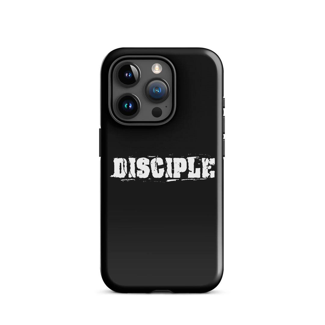 Christian Phone Case Disciple Black for iPhone® iPhone® Phone Cases Glossy iPhone 15 Pro 