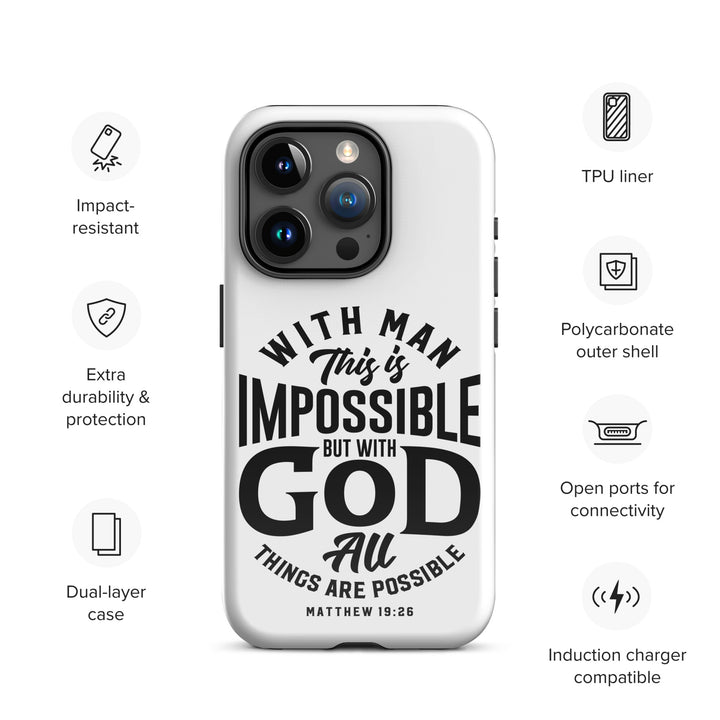 Christian Phone Case All Things Possible White for iPhone® iPhone® Phone Cases   