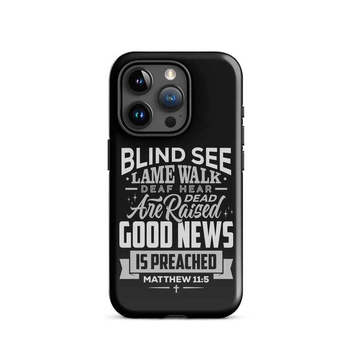 Christian Phone Case Go Tell John Black for iPhone® iPhone® Phone Cases Glossy iPhone 15 Pro 