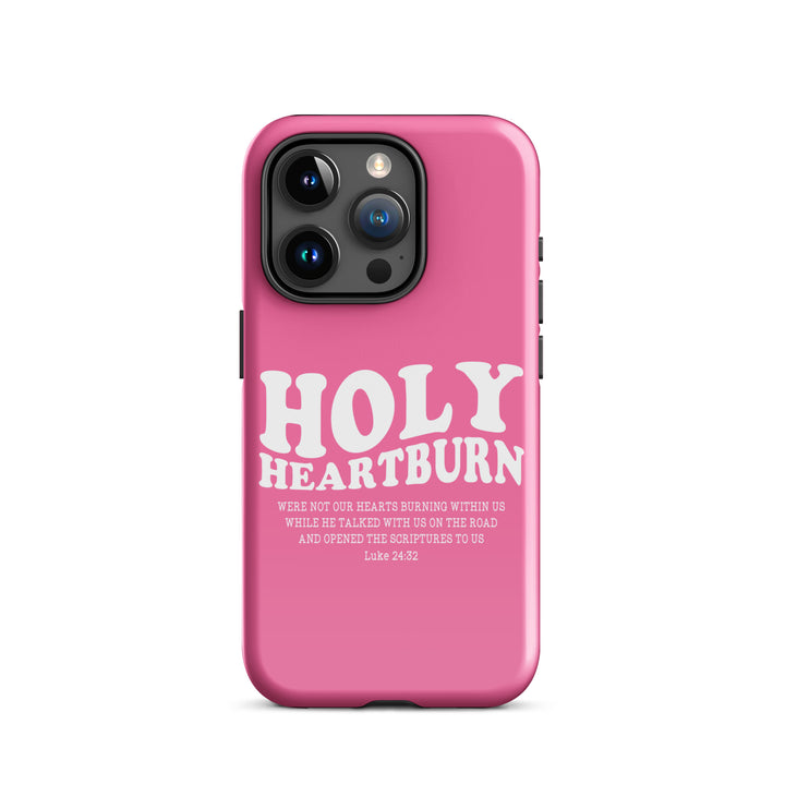 Christian Phone Case Holy Heartburn Pink  for iPhone® iPhone® Phone Cases Glossy iPhone 15 Pro 