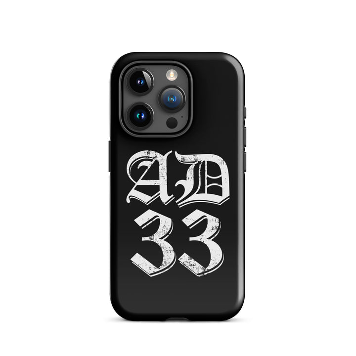 Christian Phone Case AD 33 Old English Black for iPhone® iPhone® Phone Cases Glossy iPhone 15 Pro 