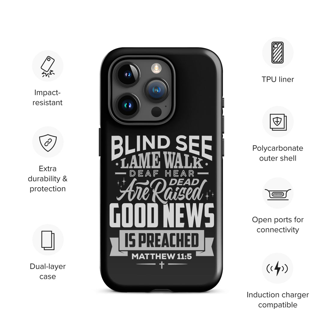 Christian Phone Case Go Tell John Black for iPhone® iPhone® Phone Cases   