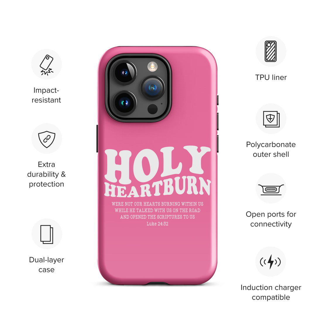 Christian Phone Case Holy Heartburn Pink  for iPhone® iPhone® Phone Cases   