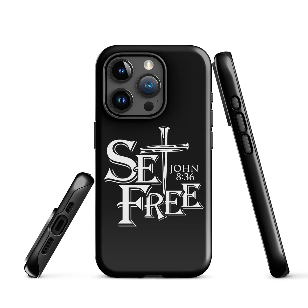 Christian Phone Case Set Free Black for iPhone® iPhone® Phone Cases   