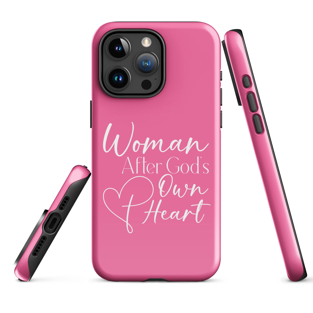 Christian Phone Case Woman After God's Heart Pink for iPhone® iPhone® Phone Cases   