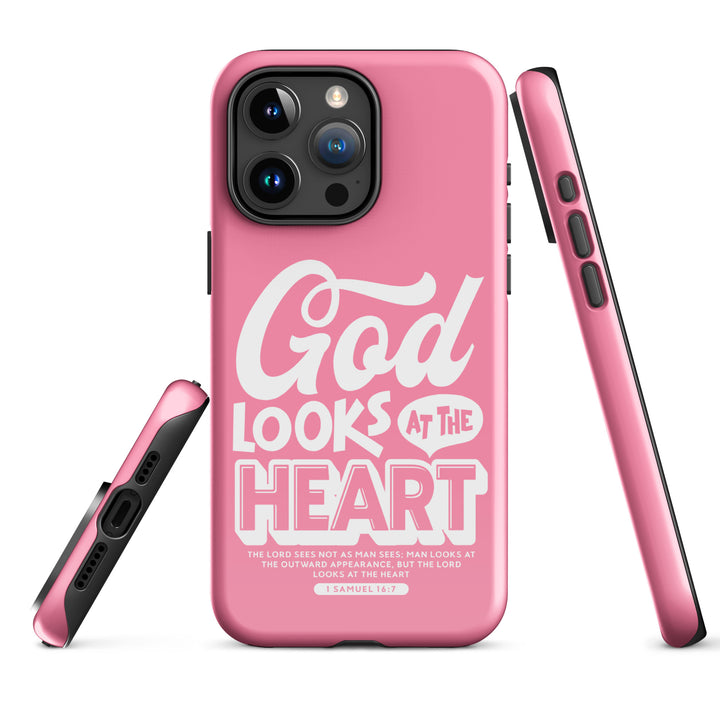 Christian Phone Case God Looks At Heart for iPhone® iPhone® Phone Cases   