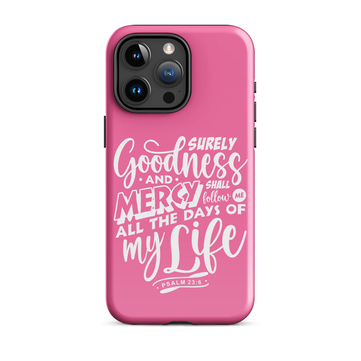 Christian Phone Case Goodness and Mercy for iPhone® iPhone® Phone Cases Glossy iPhone 15 Pro Max 