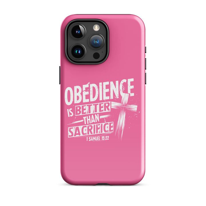 Christian Phone Case Obedience IS Better for iPhone® iPhone® Phone Cases Glossy iPhone 15 Pro Max 