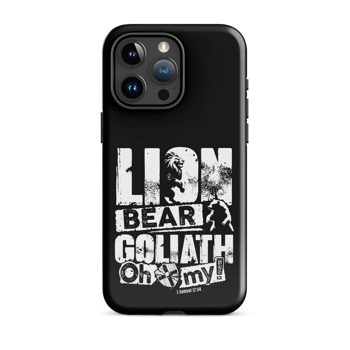 Christian Phone Case Lion Bear Goliath for iPhone® iPhone® Phone Cases Glossy iPhone 15 Pro Max 