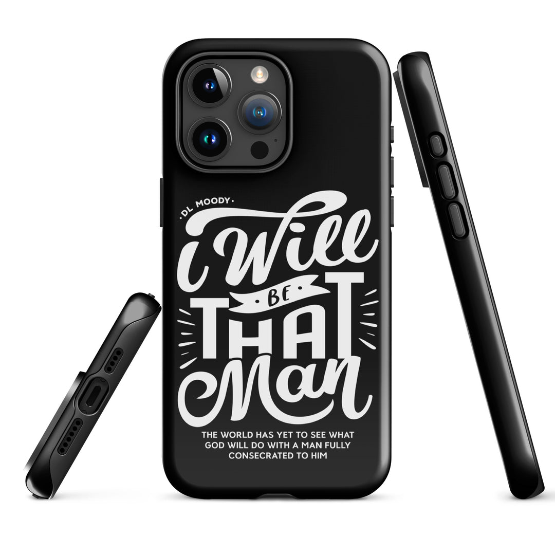 Christian Phone Case I Will Be That Man Black for iPhone® iPhone® Phone Cases   