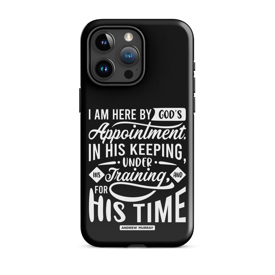 Christian Phone Case His Time Black for iPhone® iPhone® Phone Cases Glossy iPhone 15 Pro Max 