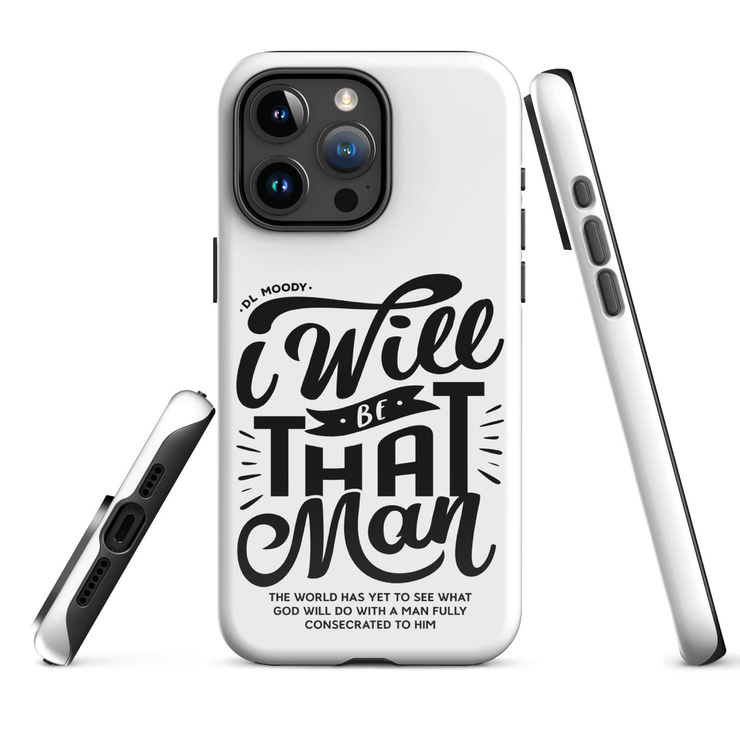 Christian Phone Case I Will Be That Man White for iPhone® iPhone® Phone Cases   