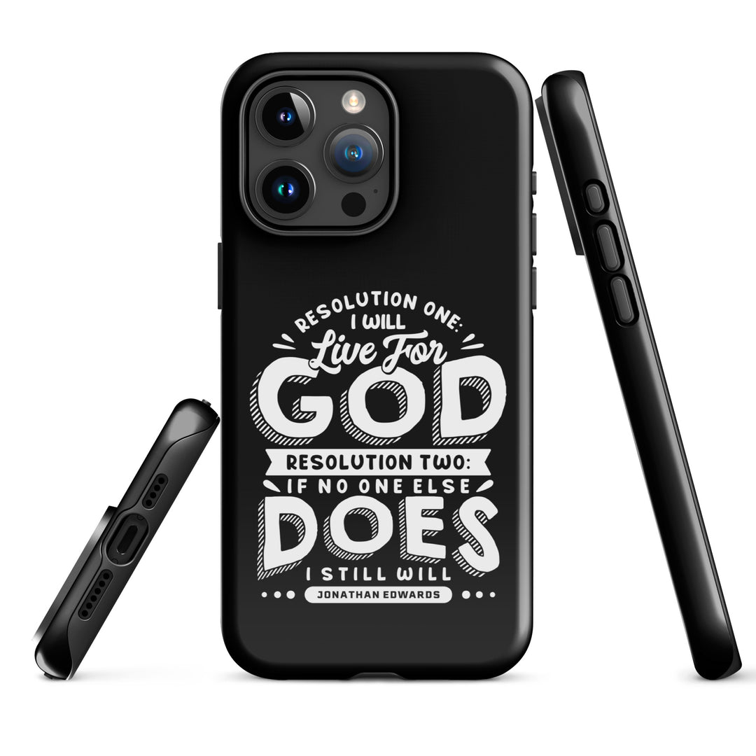 Christian Phone Case Live For God Black for iPhone® iPhone® Phone Cases   