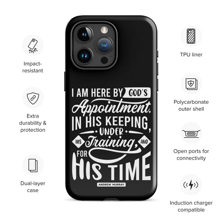 Christian Phone Case His Time Black for iPhone® iPhone® Phone Cases   