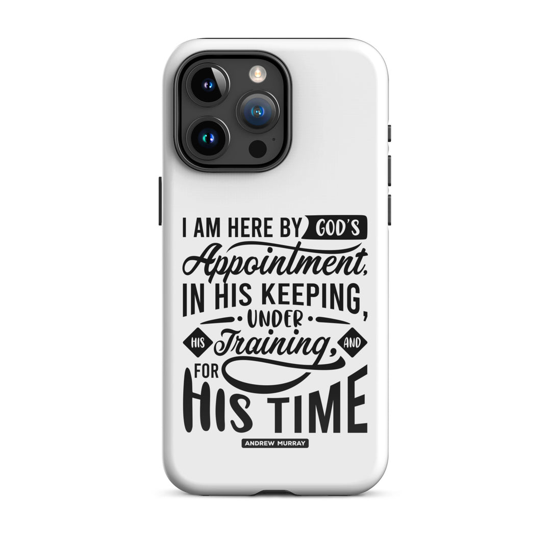 Christian Phone Case His Time White for iPhone® iPhone® Phone Cases Glossy iPhone 15 Pro Max 