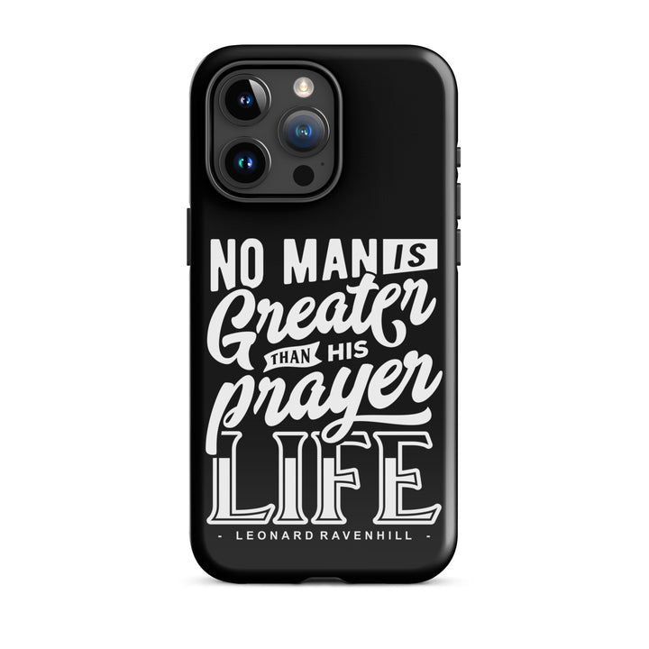 Christian Phone Case Prayer Life Black for iPhone® iPhone® Phone Cases Glossy iPhone 15 Pro Max 