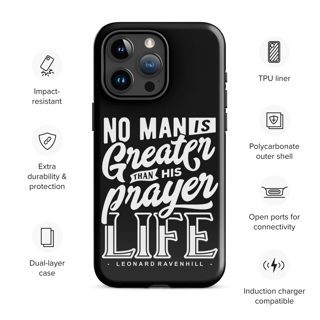 Christian Phone Case Prayer Life Black for iPhone® iPhone® Phone Cases   