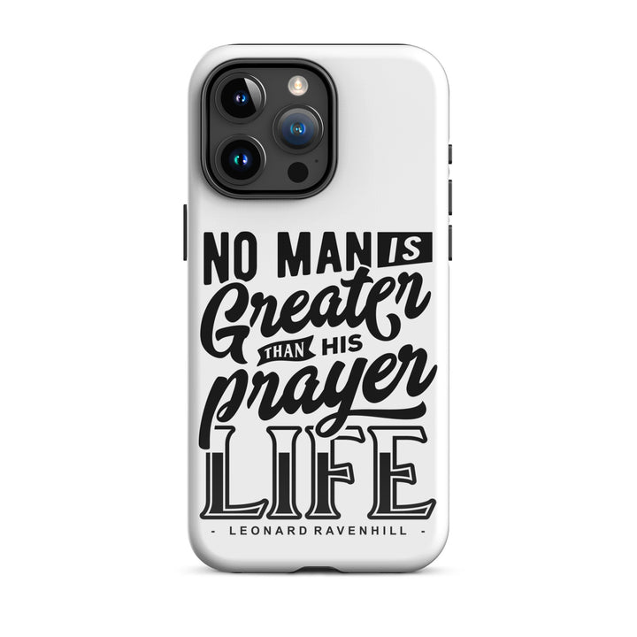 Christian Phone Case Prayer Life White for iPhone® iPhone® Phone Cases Glossy iPhone 15 Pro Max 