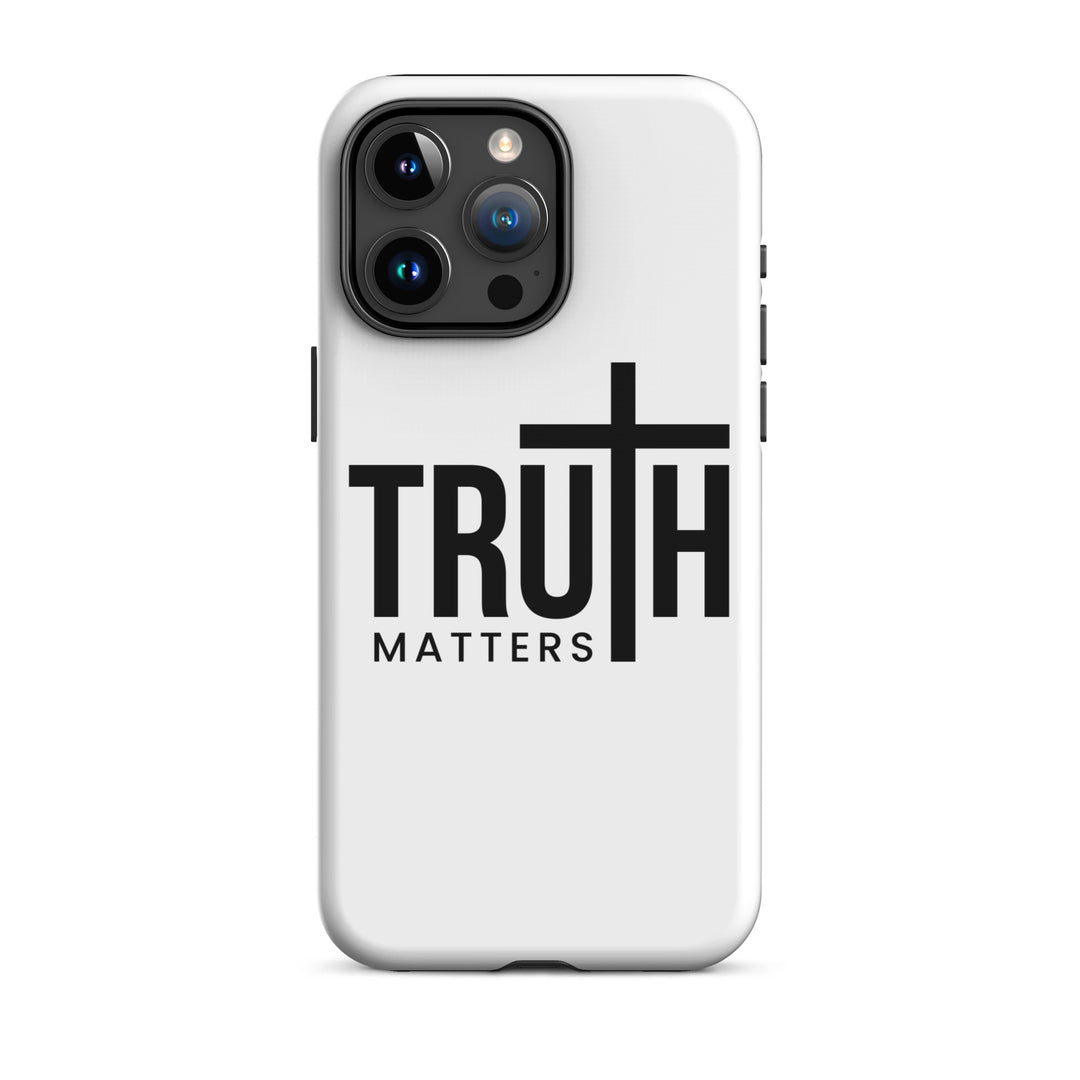 Christian Phone Case Truth Matters White for iPhone® iPhone® Phone Cases Glossy iPhone 15 Pro Max 