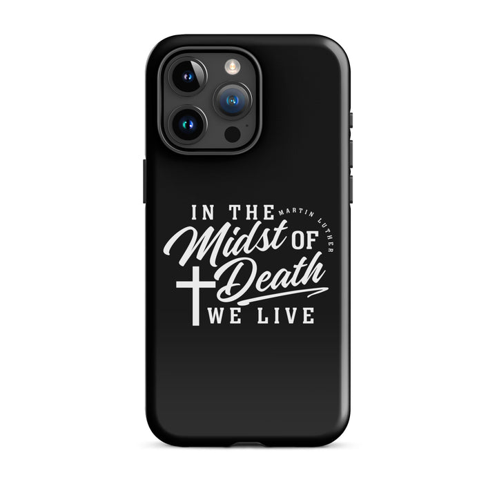 Christian Phone Case Midst of Death Black for iPhone® iPhone® Phone Cases Glossy iPhone 15 Pro Max 