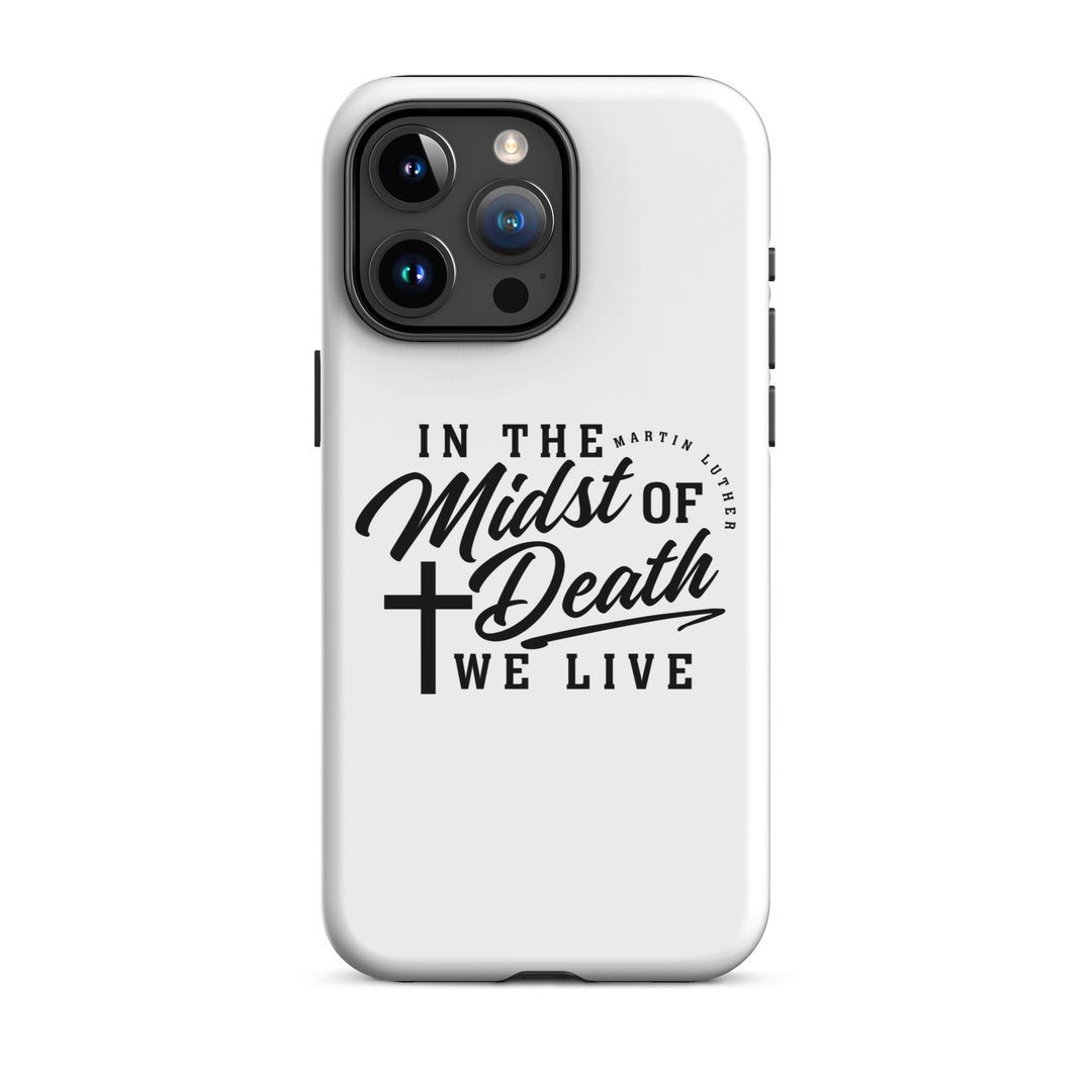 Christian Phone Case Midst of Death White for iPhone® iPhone® Phone Cases Glossy iPhone 15 Pro Max 