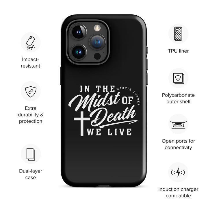 Christian Phone Case Midst of Death Black for iPhone® iPhone® Phone Cases   