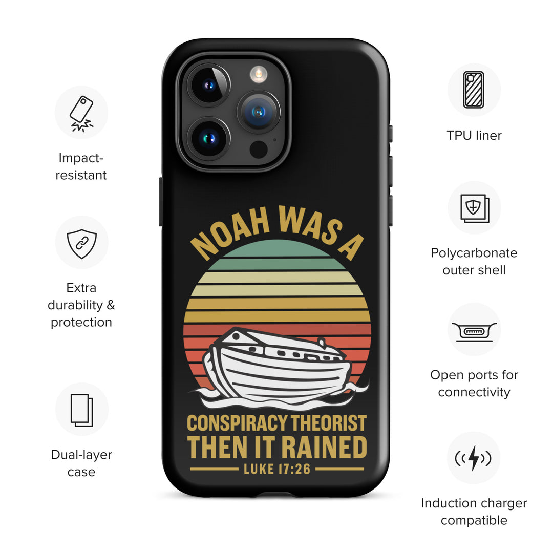 Christian Phone Case Noah Conspiracy Black for iPhone® iPhone® Phone Cases   